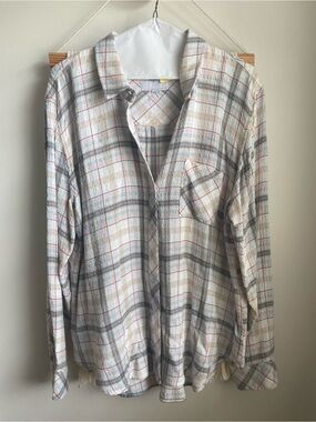 Rails Brady Shirt - Light Blue, Cream, Pink